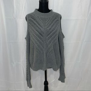 Aeropostale cold shoulder sweater size L